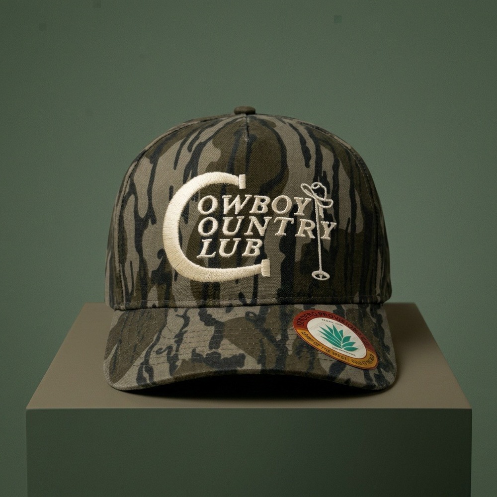 Sendero Provisions Co. Cowboy Country Club Hat Camo Snapback Cap NWT